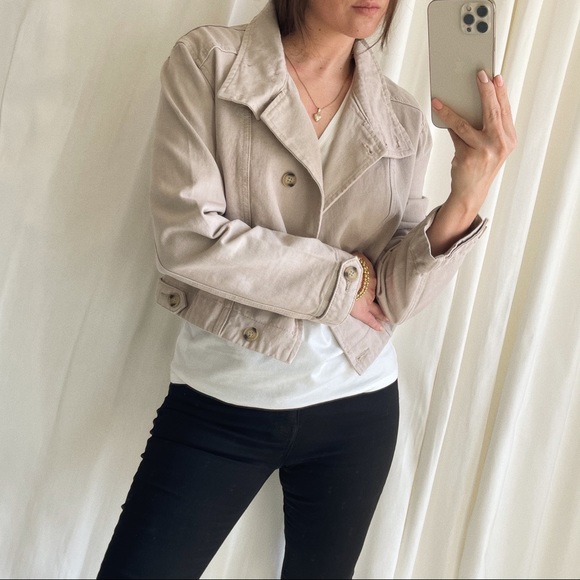 Kanzler Jackets & Blazers - ELLIOT CROPPED JACKET — In Beige